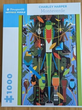 Charley Harper Monteverde Artpiece 1000 Piece Jigsaw Puzzle by Pomegranate